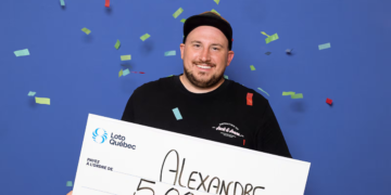 Alexandre Patoine in $5 million richer (photo: Loto-Quebec)